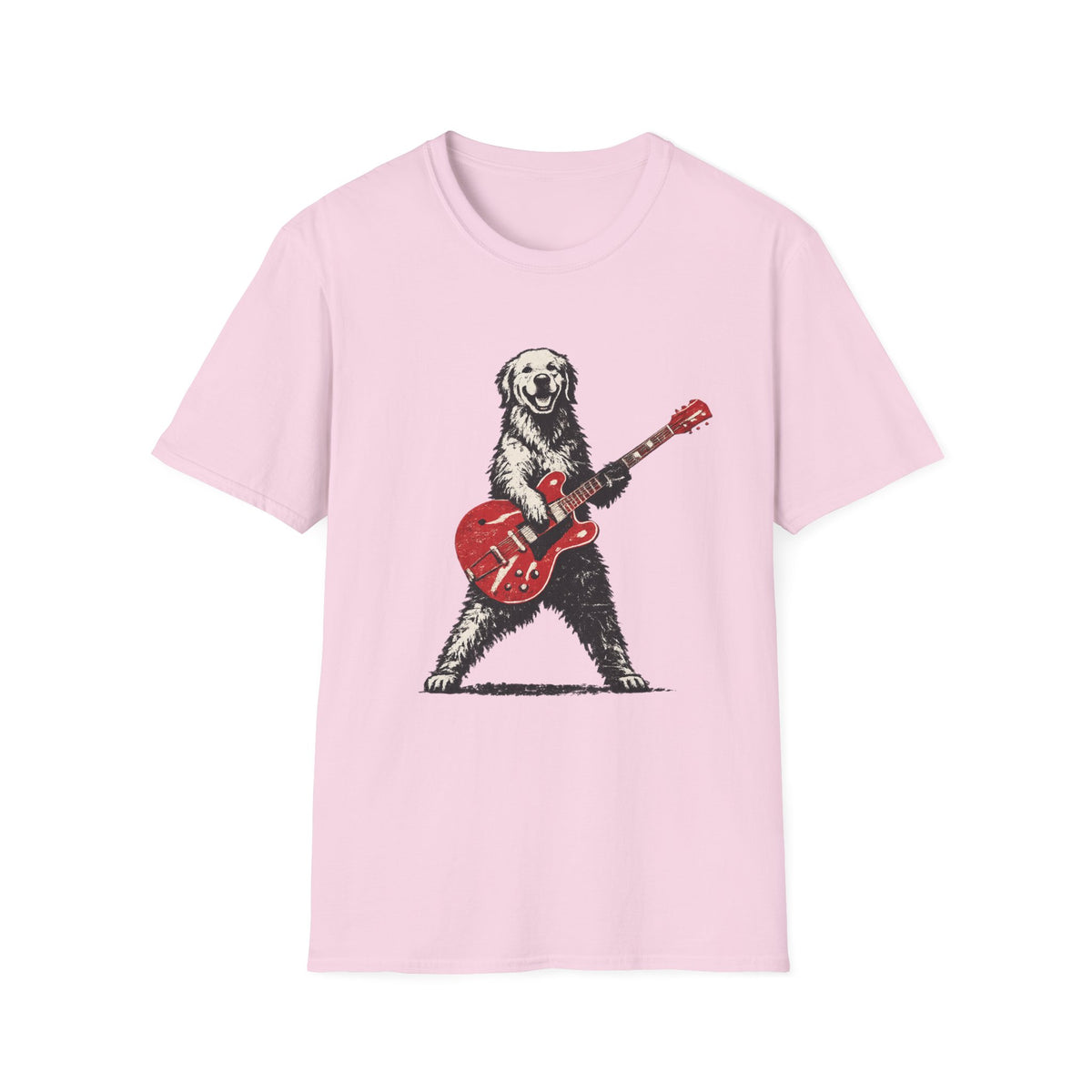 Rocking Golden Retriever Guitarist T-Shirt