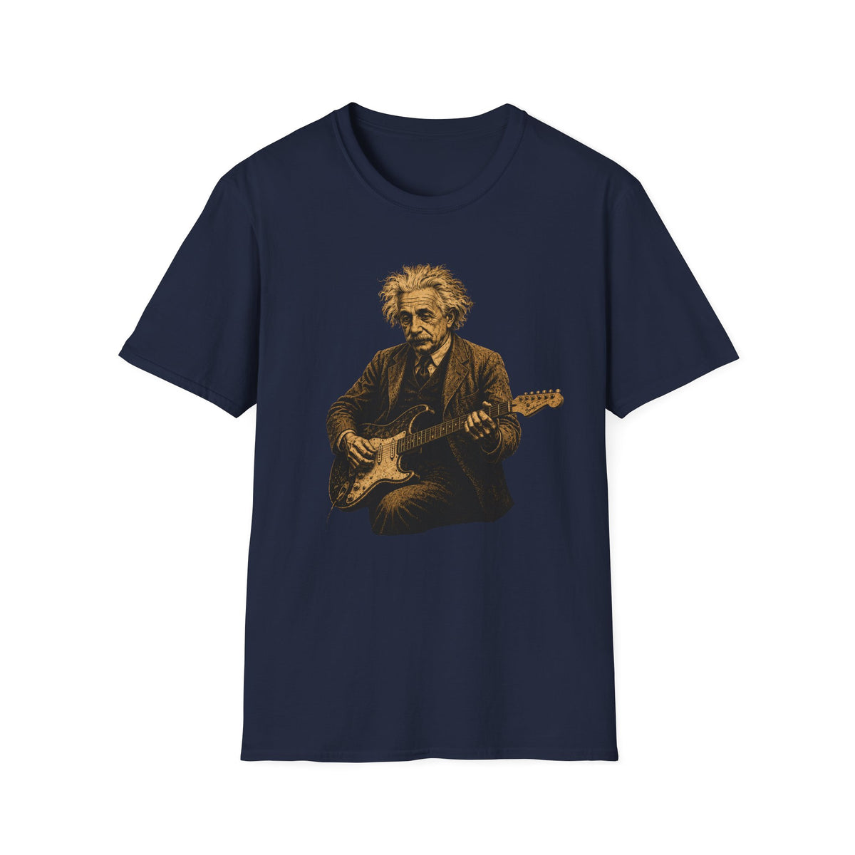 Albert Einstein playing Stratocaster T-Shirt
