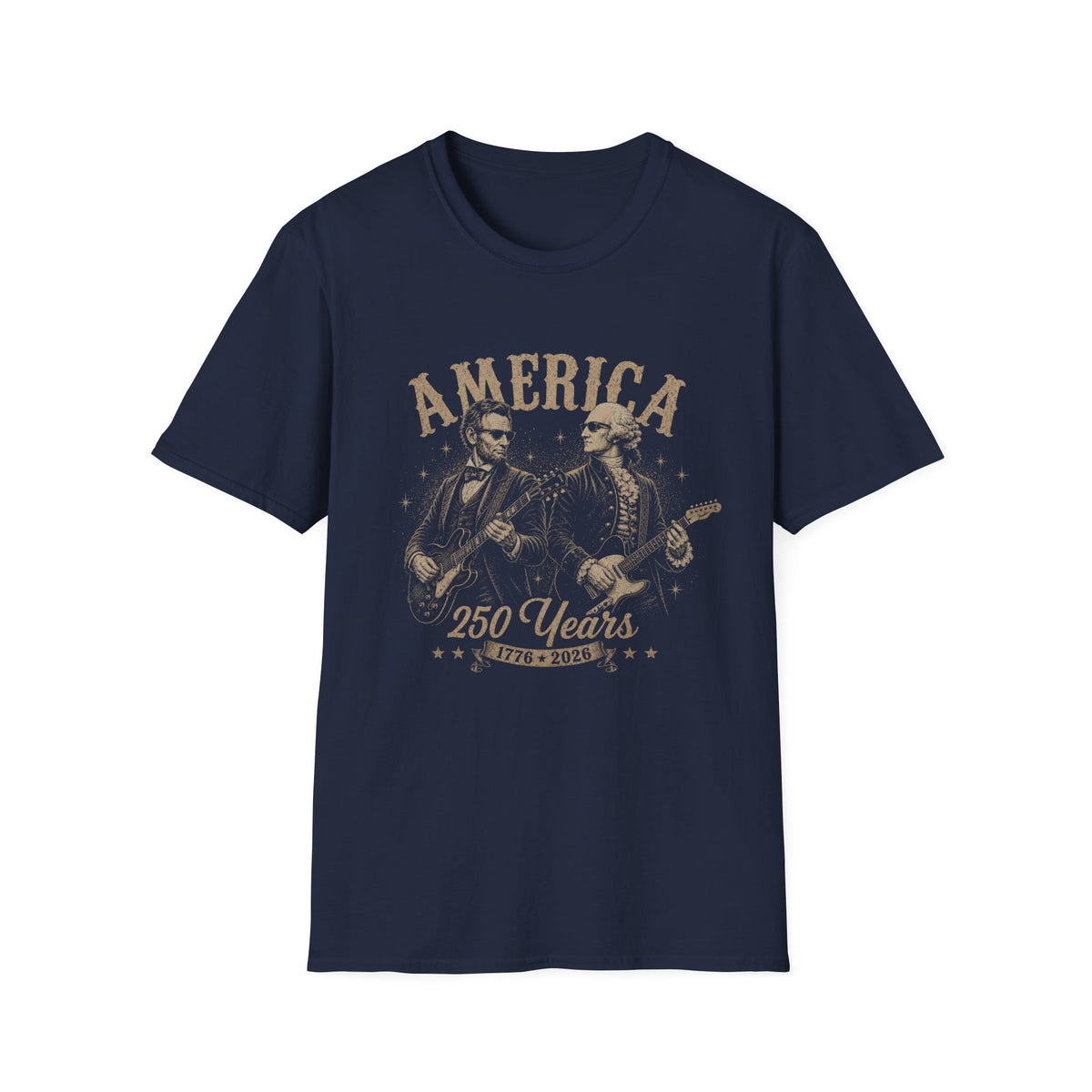America 250 Years Guitar Players T-Shirt
