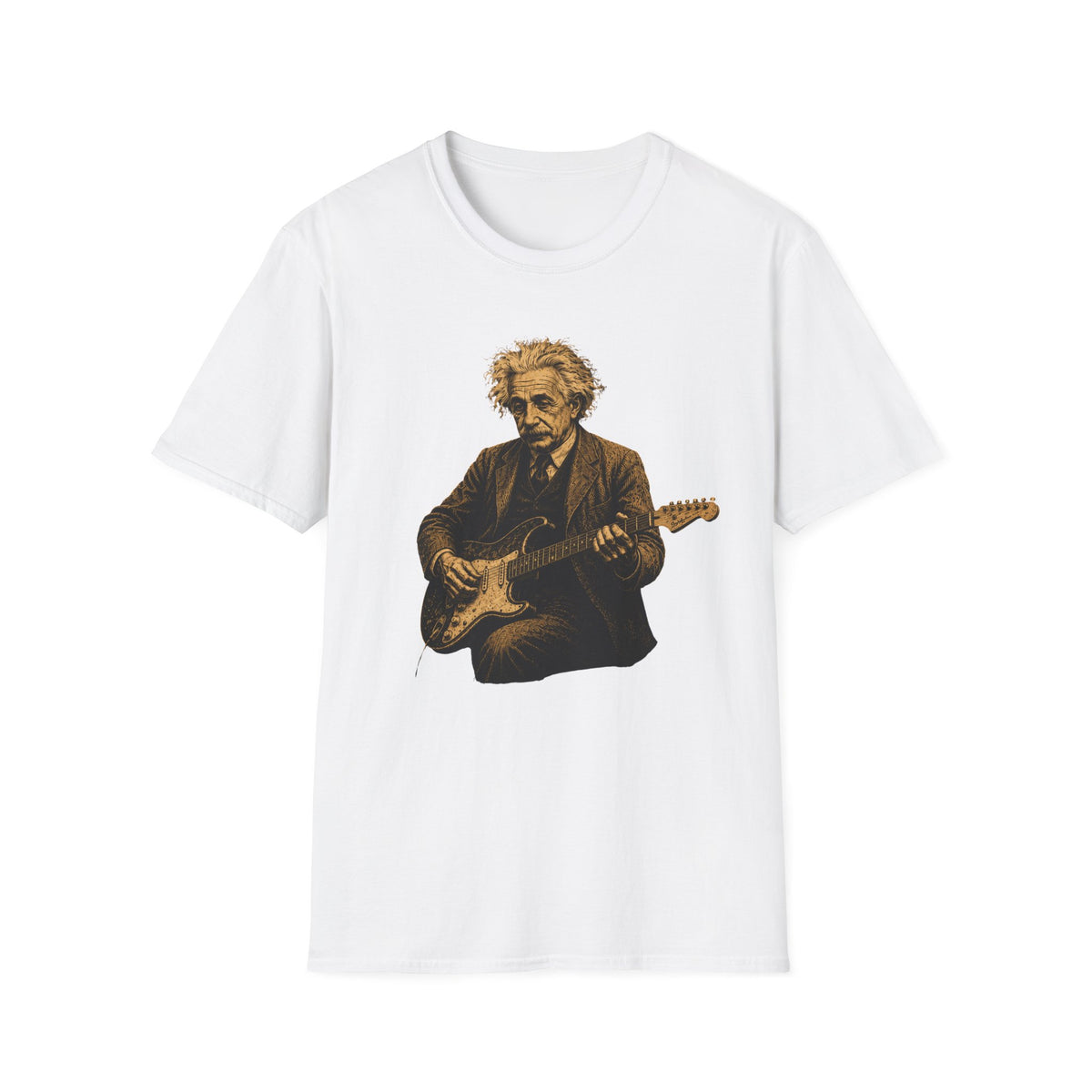 Albert Einstein playing Stratocaster T-Shirt