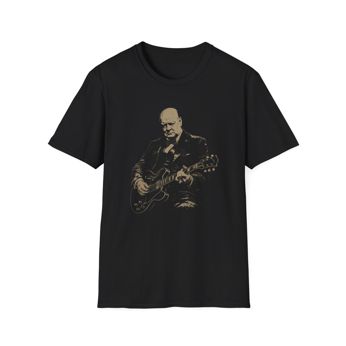 Winston Churchill playing Guitar T-Shirt