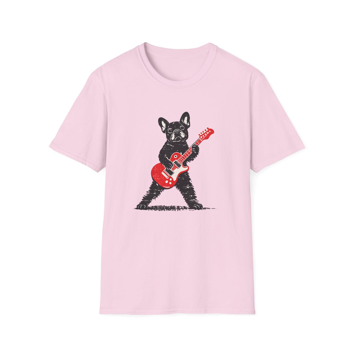 French Bulldog playing electric Guitar T-Shirt