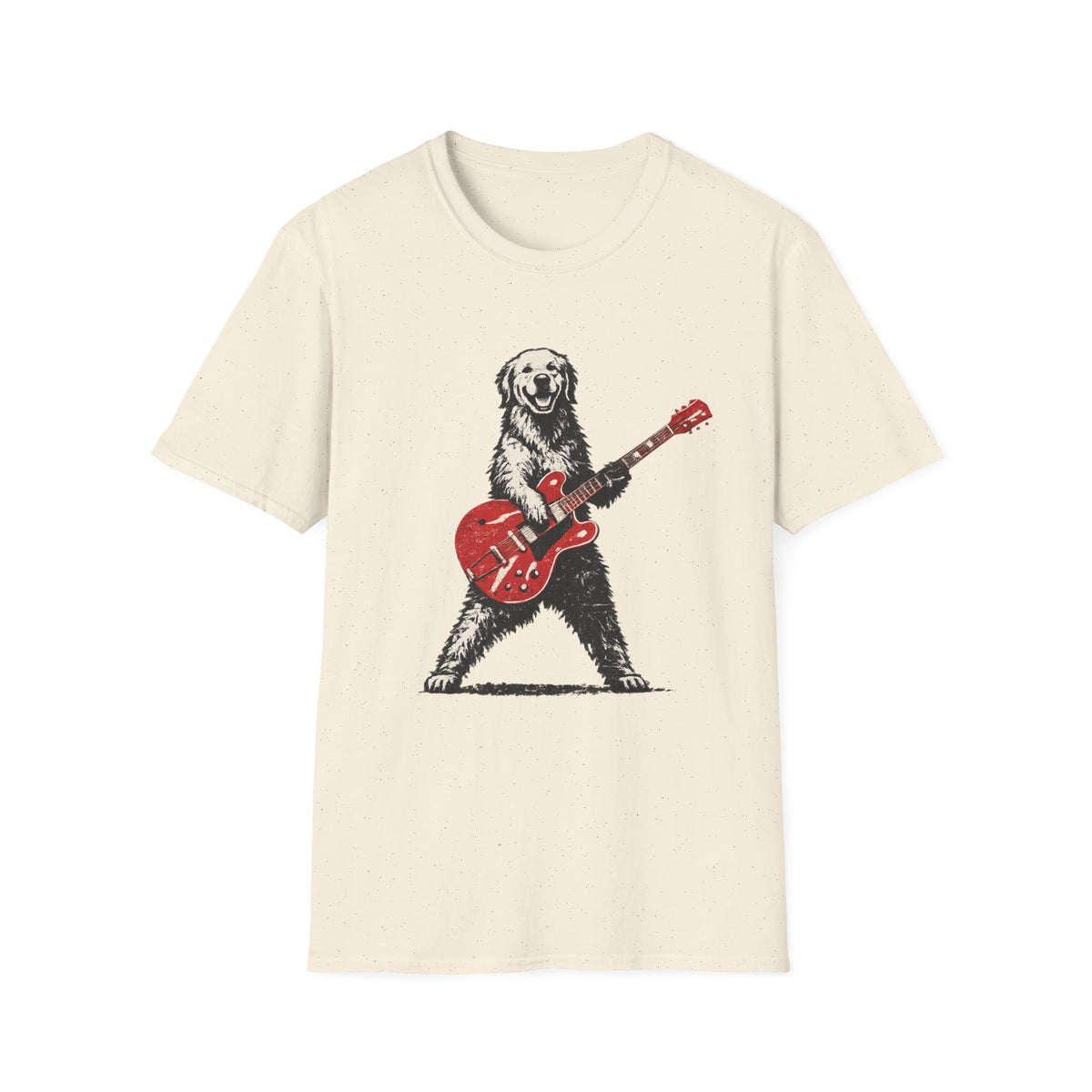 Rocking Golden Retriever Guitarist T-Shirt