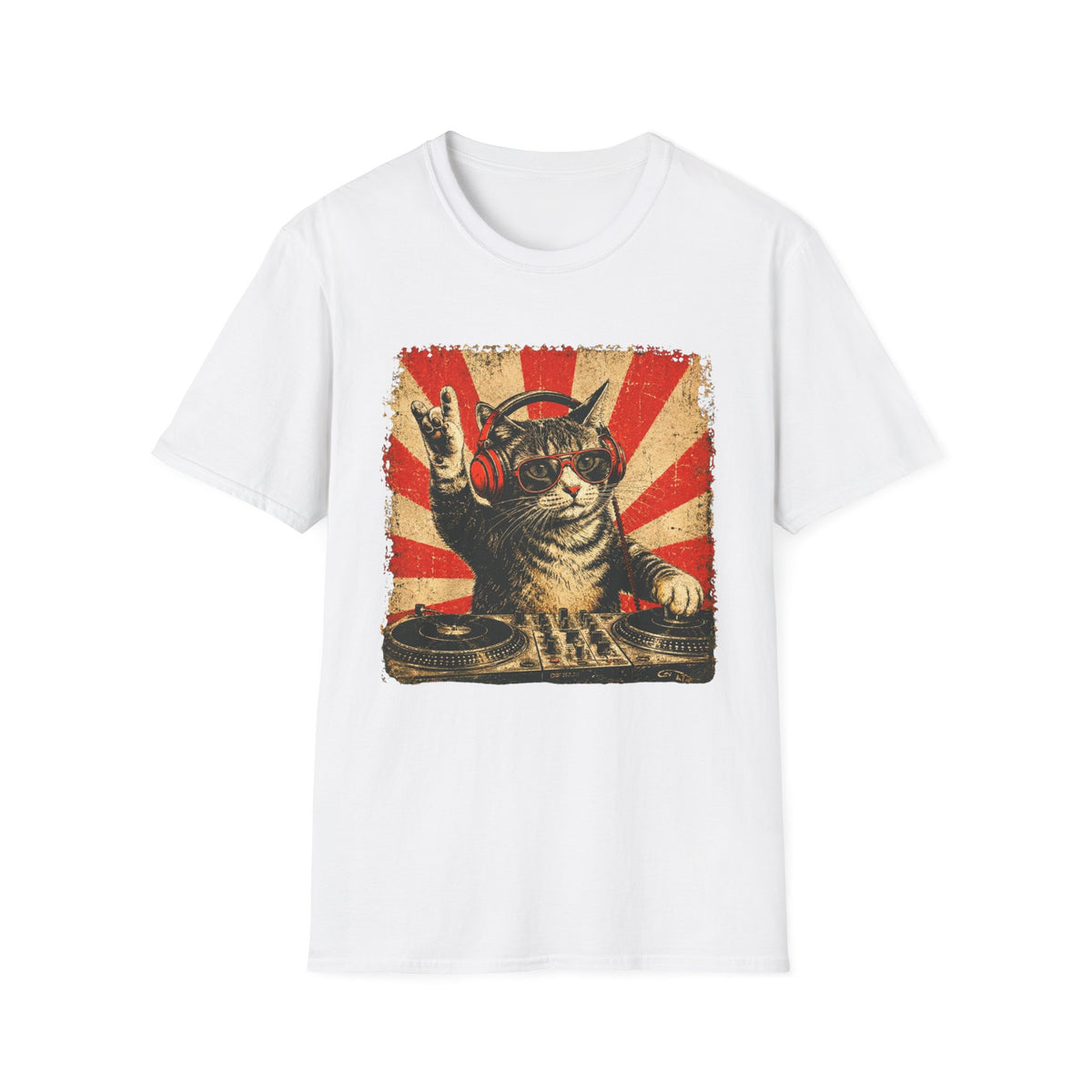 Cool DJ Cat T-Shirt