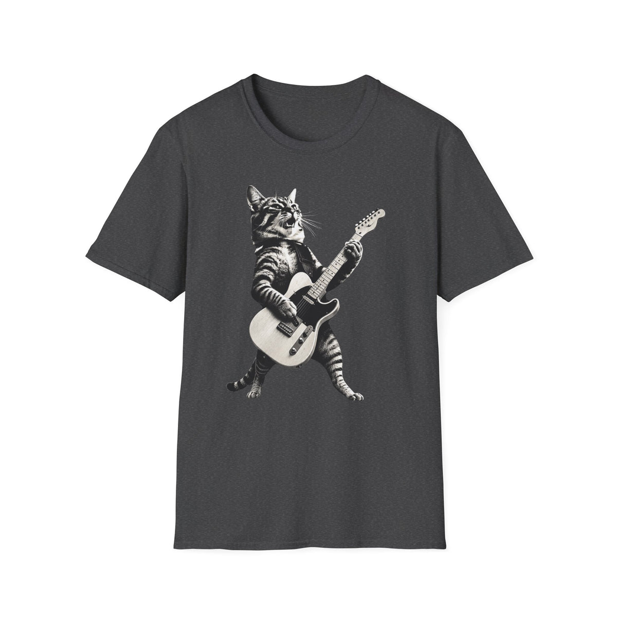 Cat Playing Telecaster T-Shirt