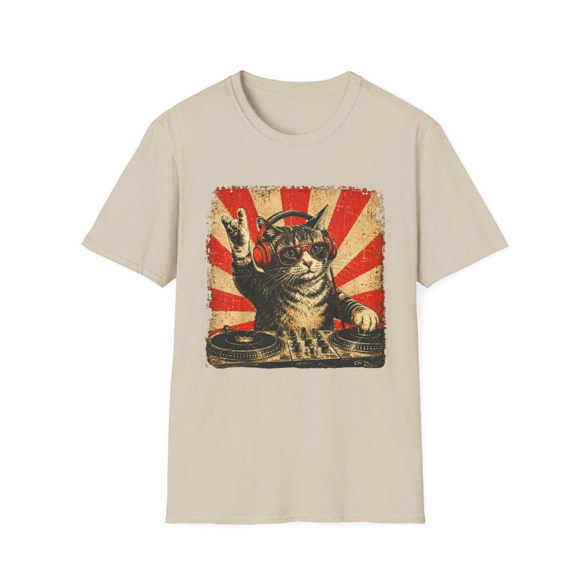 Cool DJ Cat T-Shirt