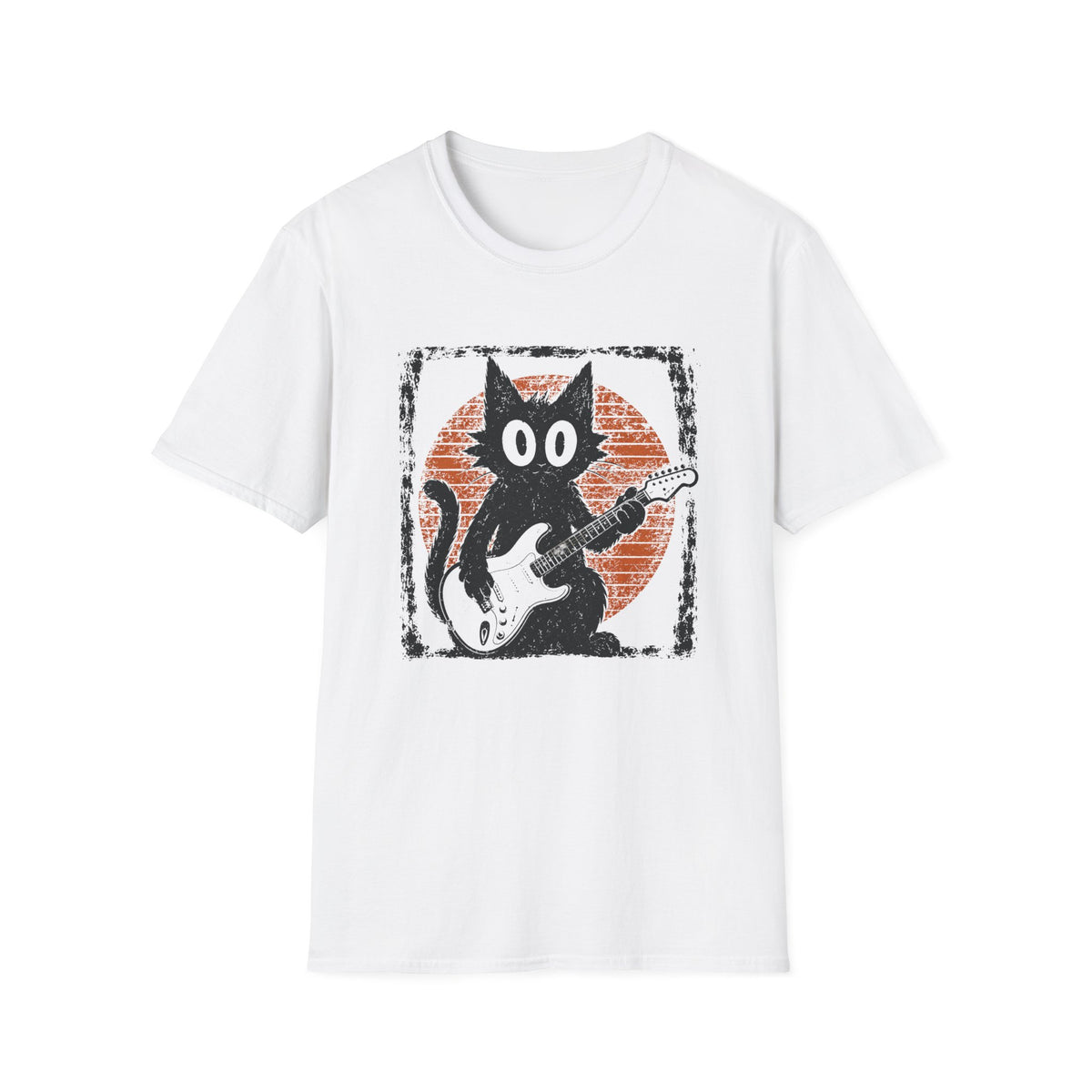 Black Cat Guitarrist T-Shirt