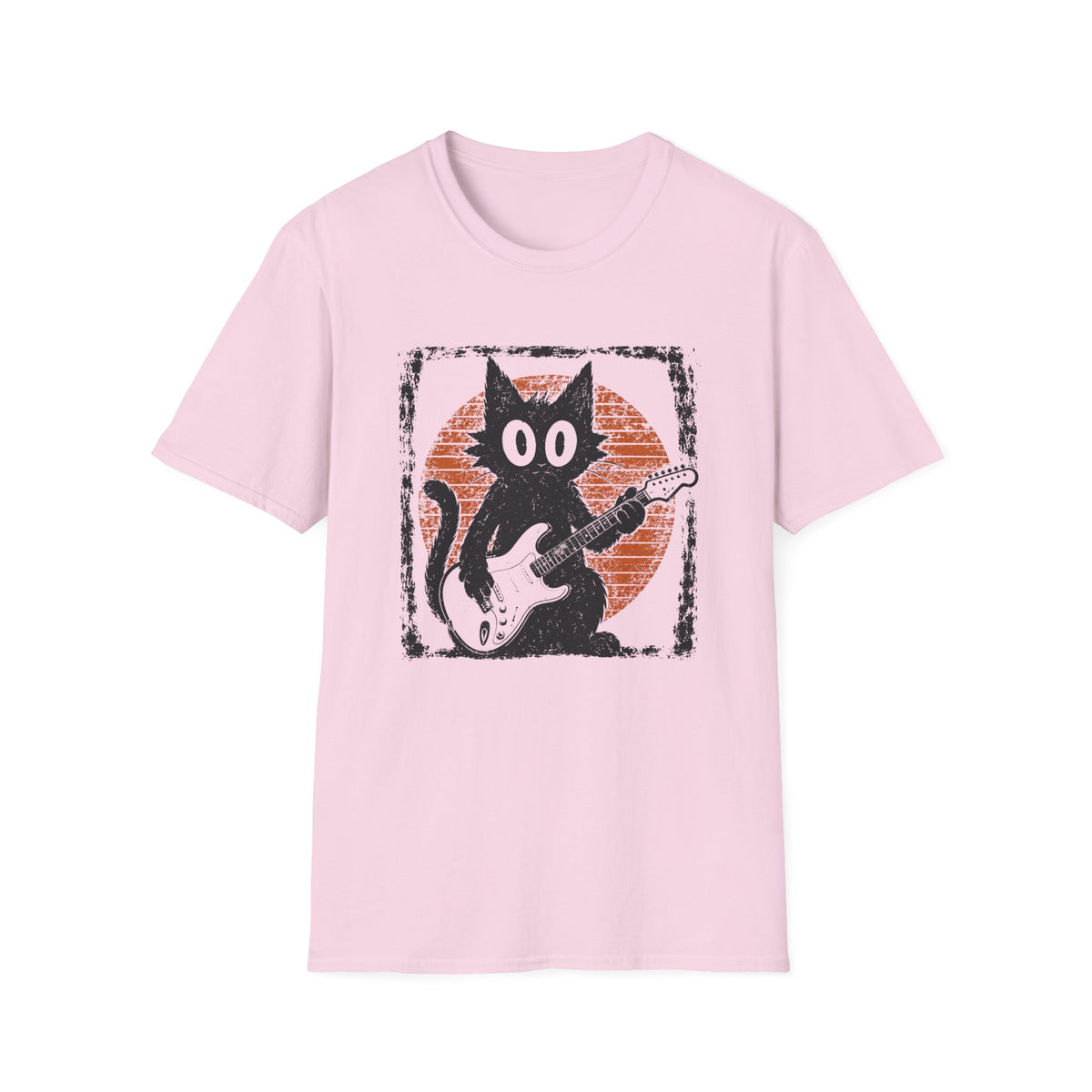Black Cat Guitarrist T-Shirt