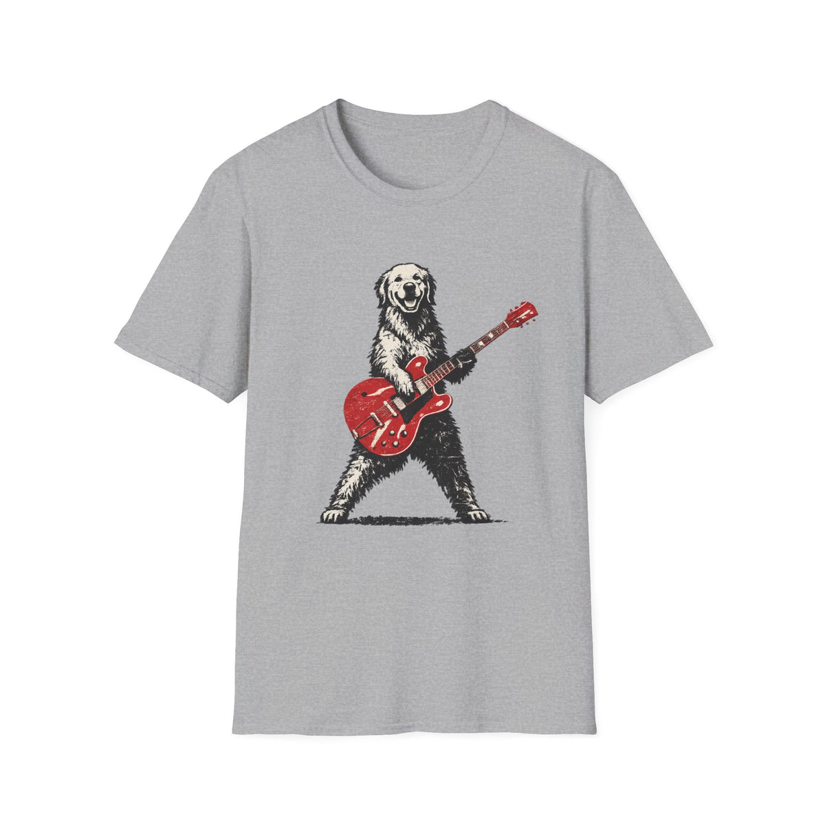 Rocking Golden Retriever Guitarist T-Shirt