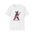 French Bulldog playing electric Guitar T-Shirt