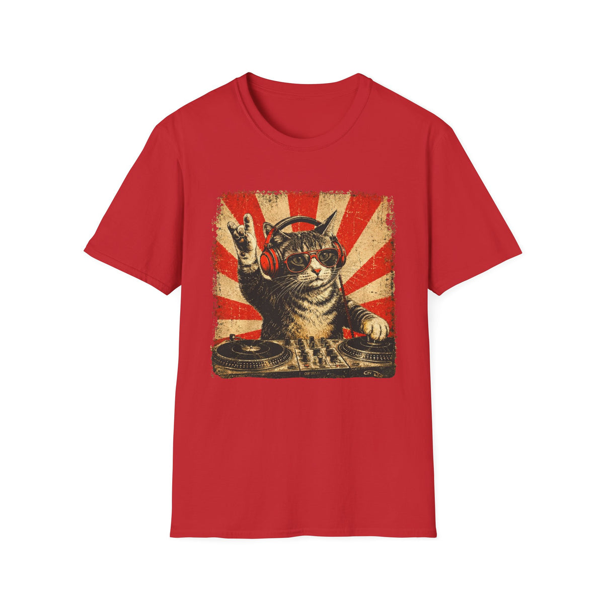 Cool DJ Cat T-Shirt