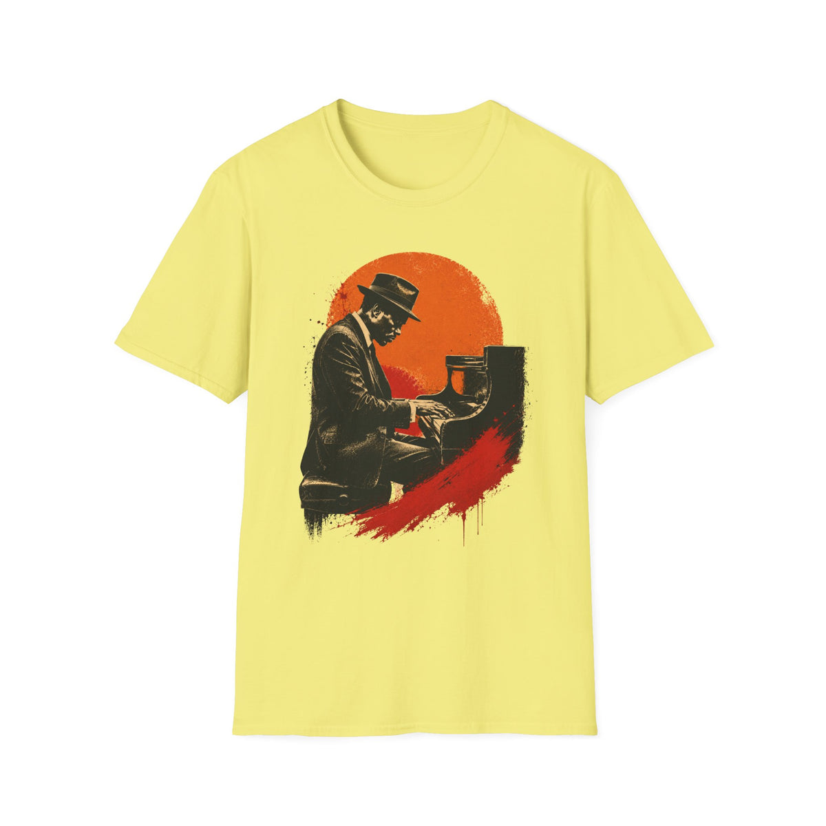 Blues man playing Piano T-Shirt