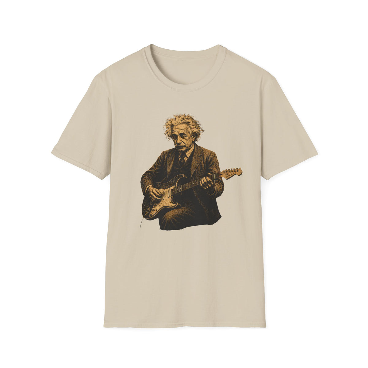 Albert Einstein playing Stratocaster T-Shirt