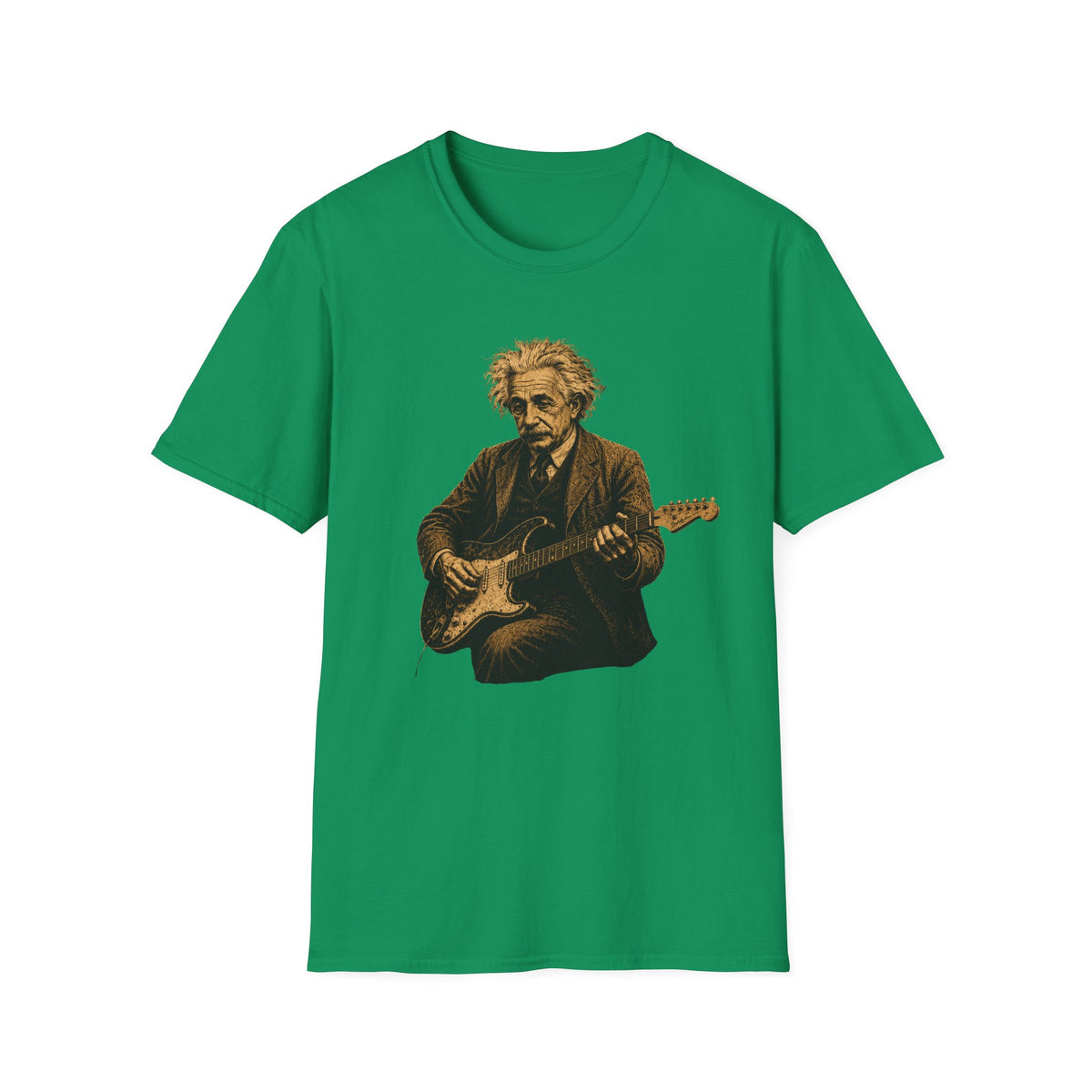 Albert Einstein playing Stratocaster T-Shirt