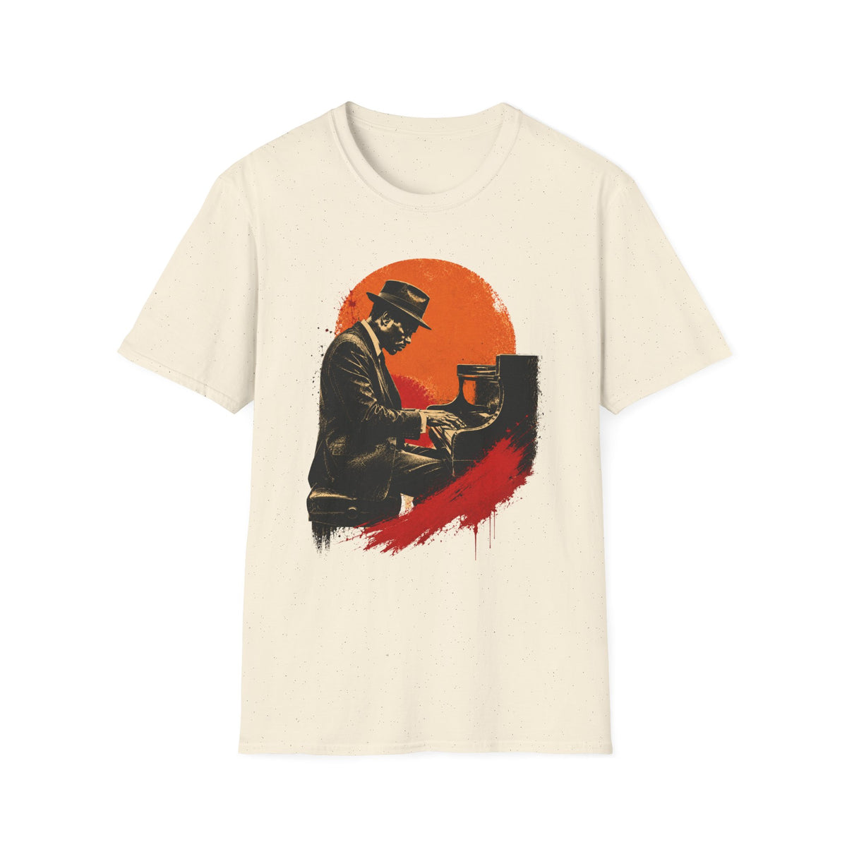 Blues man playing Piano T-Shirt