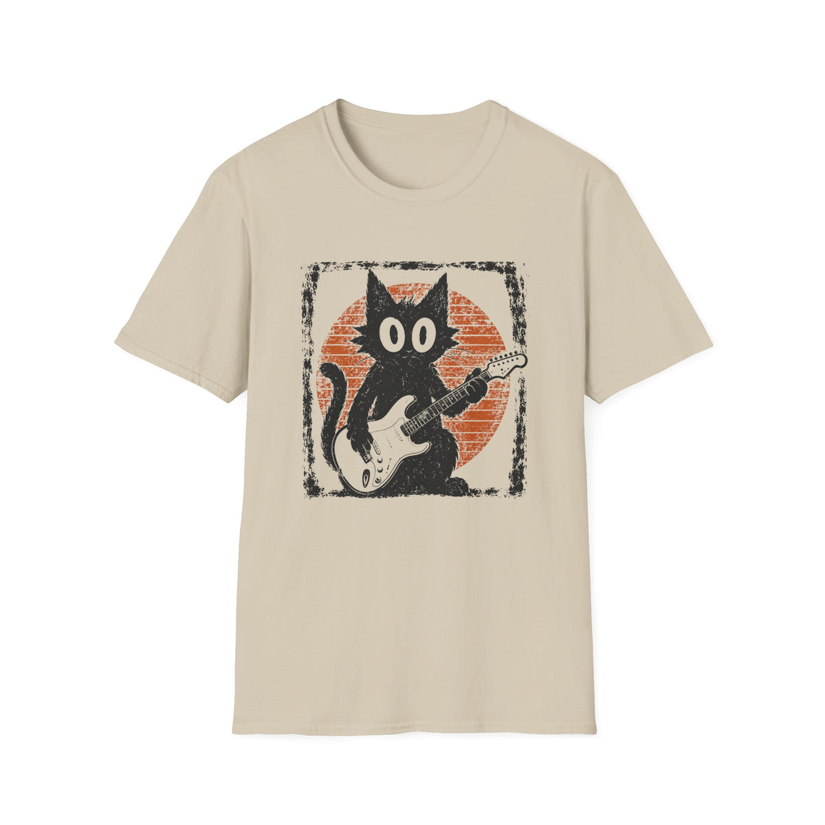 Black Cat Guitarrist T-Shirt