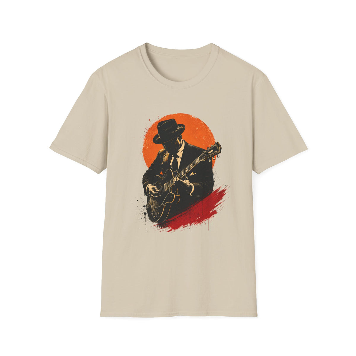 Blues man, playing Guitar T-Shirt