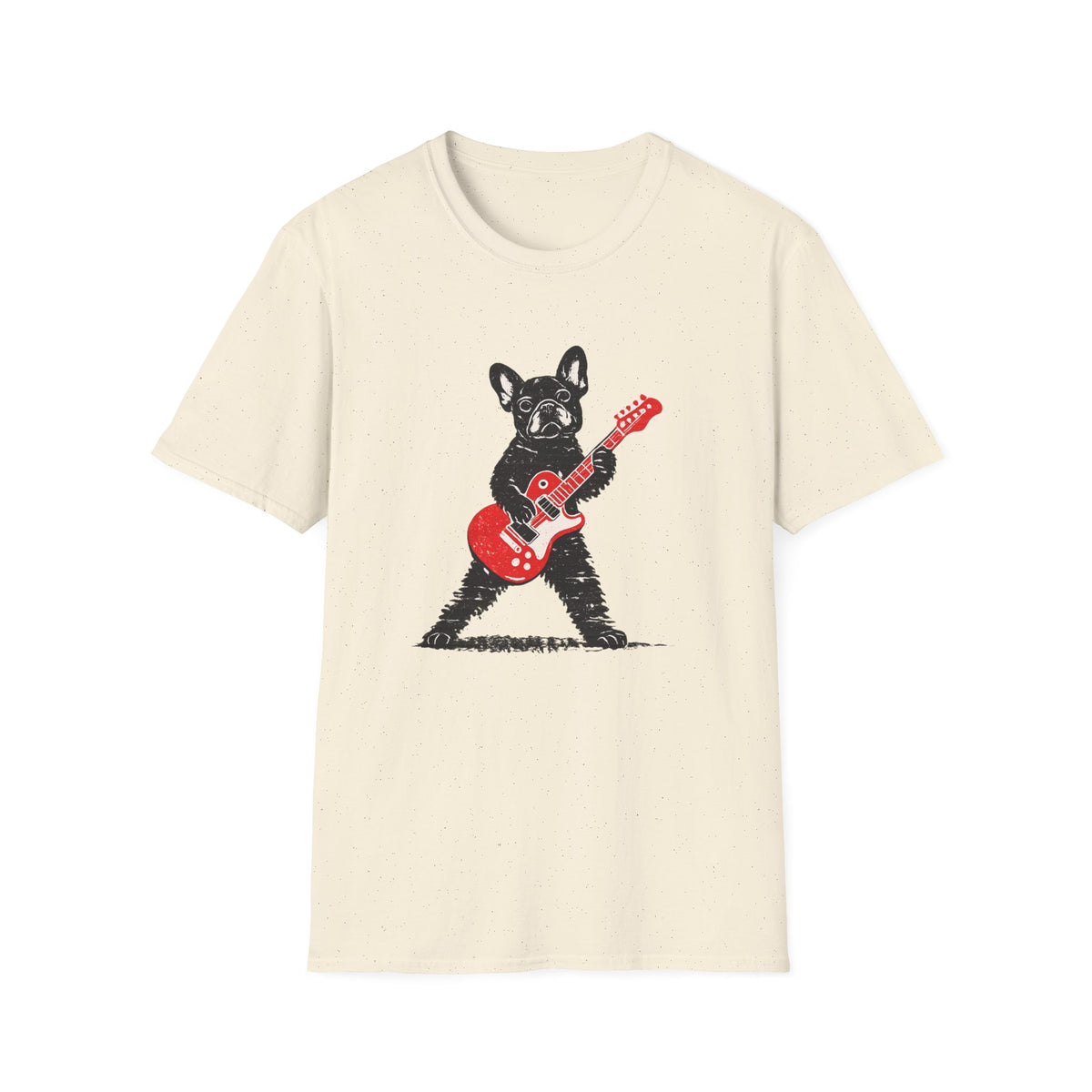 French Bulldog playing electric Guitar T-Shirt