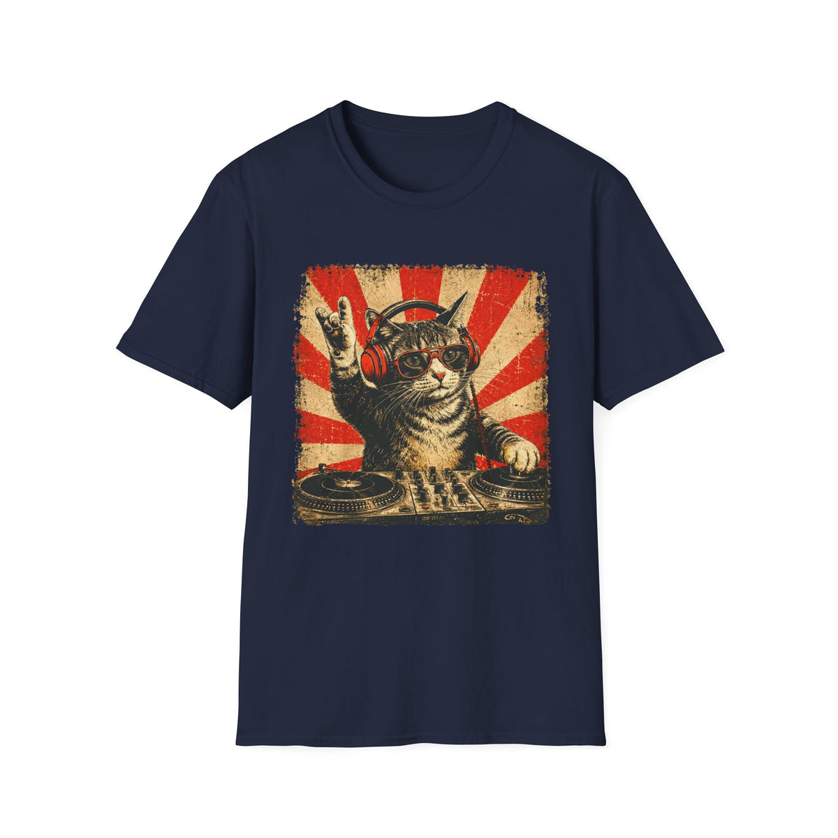 Cool DJ Cat T-Shirt