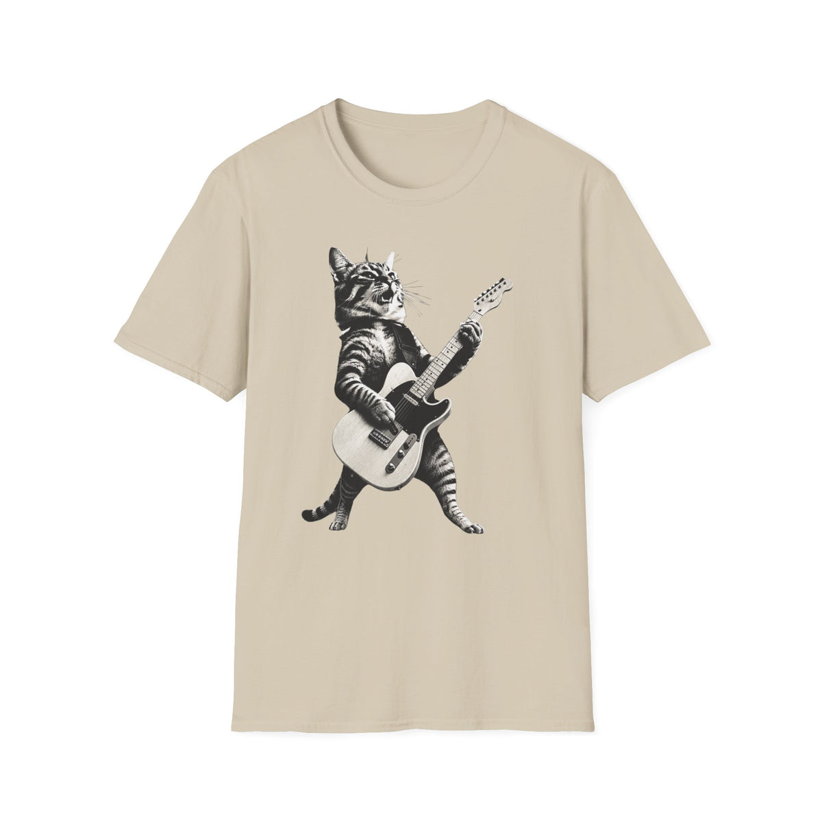 Cat Playing Telecaster T-Shirt