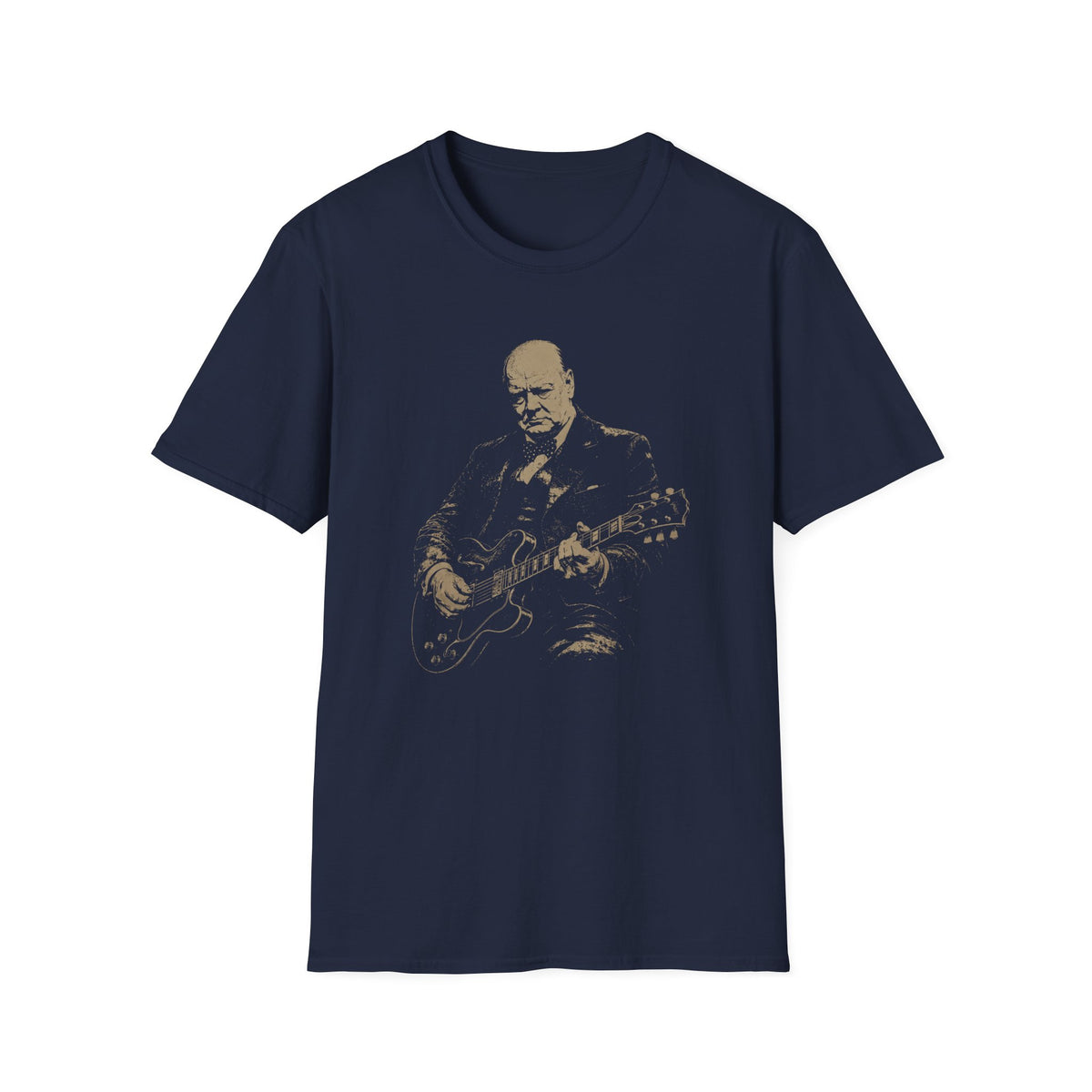 Winston Churchill playing Guitar T-Shirt