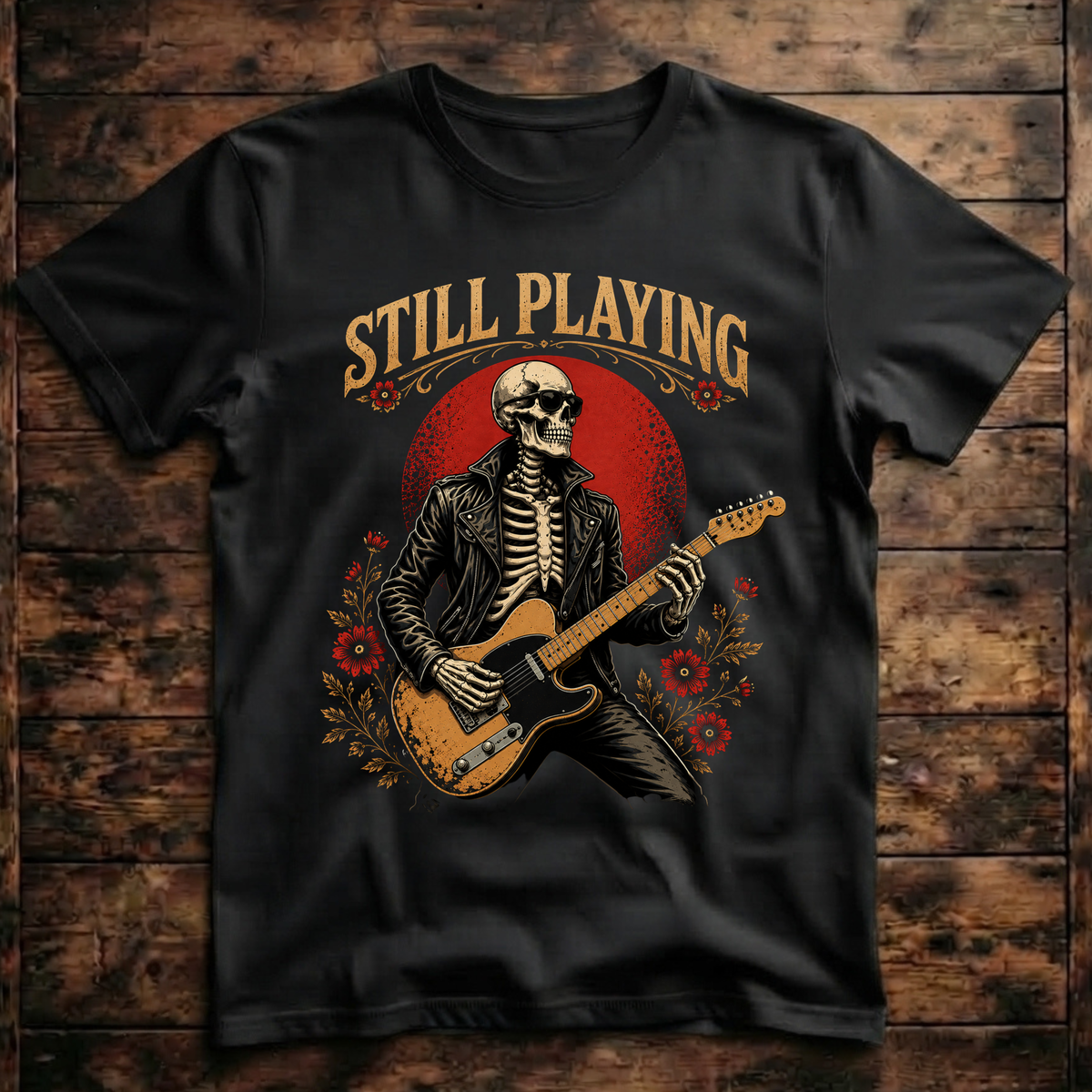 Still Playing Skull T-Shirt