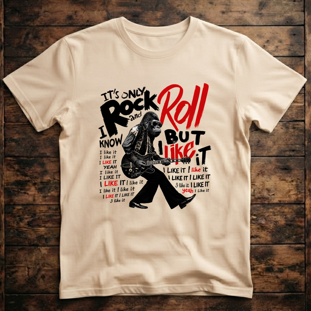 It's Only Rock and Roll Ape T-Shirt