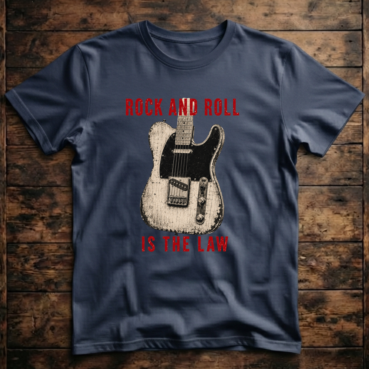 Rock And Roll Is The Law Telecaster T-Shirt