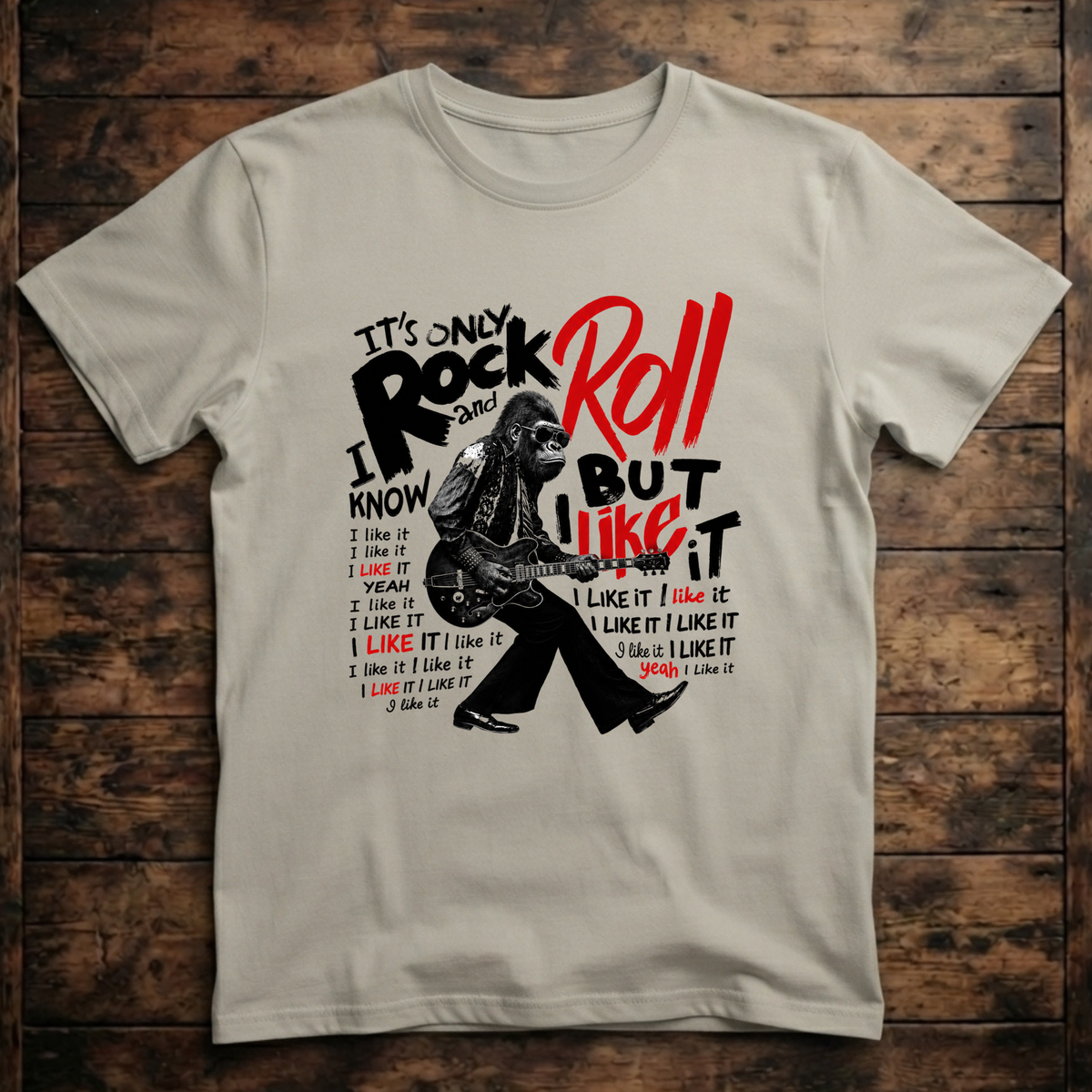 It's Only Rock and Roll Ape T-Shirt