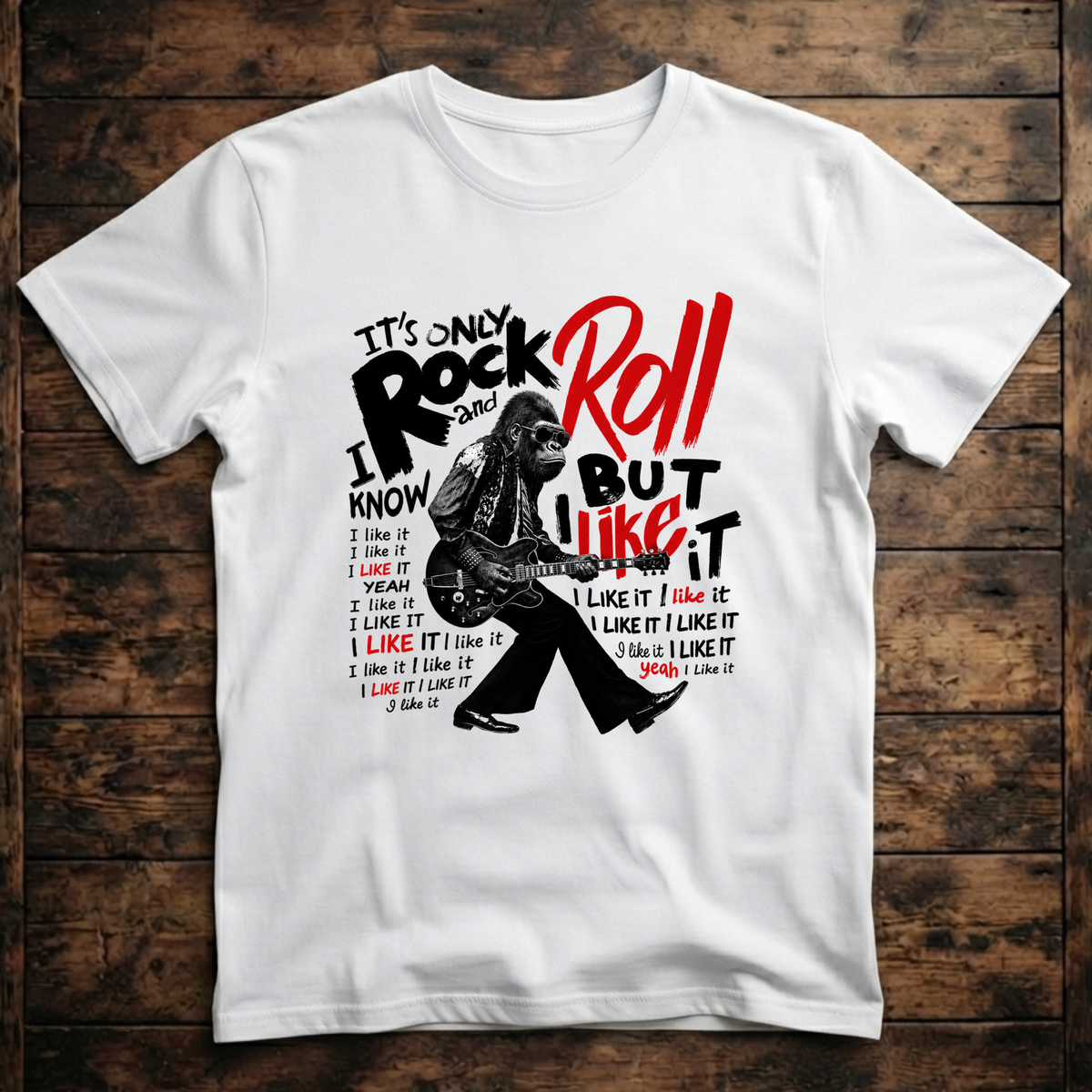 It's Only Rock and Roll Ape T-Shirt